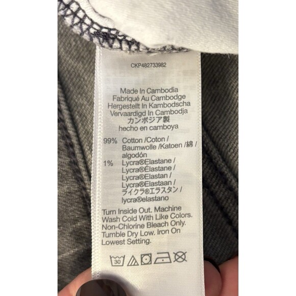 MADEWELL Curvy 90s Straight Jeans Women Petite 31P Gray Crossover Waist Denim - Picture 10 of 15